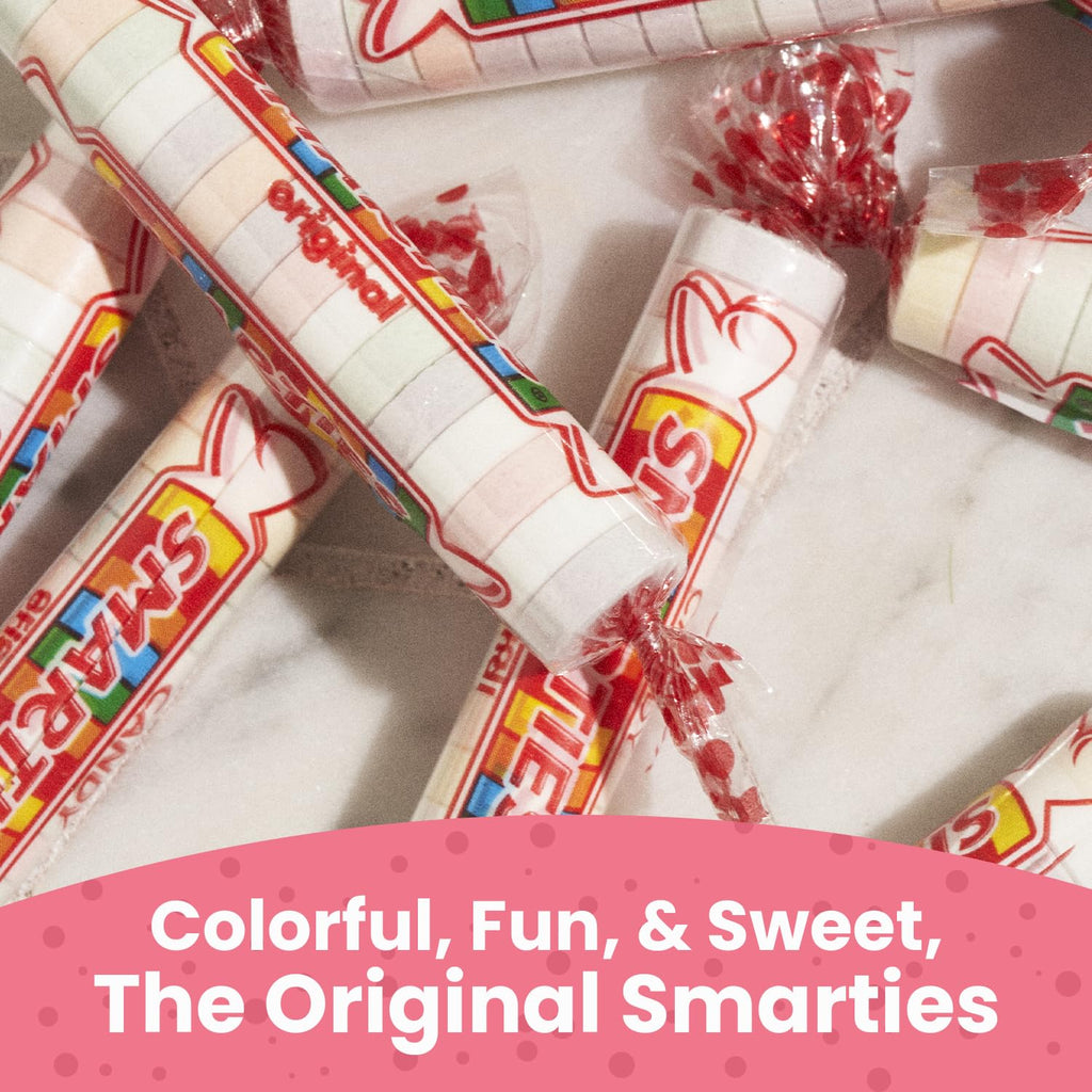 Smarties Candy Bulk Rolls Original Flavor - Gluten & Vegan Free - Classic Sweetness From Family Owned Company Since 1949, Peanut Free & Dairy Free - Perfect Halloween Candy - 3 Pound Bag