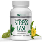 Vitality C American Nutriceuticals - Stress Ease - Theanine Stress Balance Supplement - for Calming, Mood Support, and Cortisol Reducer - Contains Senoril, Lemon Balm etc. (1-2 Month Supply)