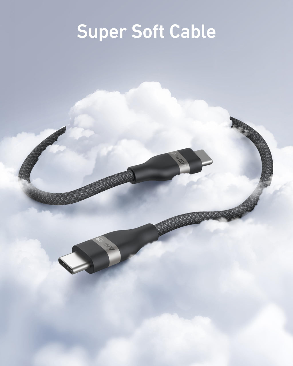 Anker Nano USB C to USB C Cable, 240W Fast Charging Cable (Black, 6ft)