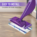 Mopping Pad Refill for Wet Jet Mop, Disposable Multi Surface Wetjet Hardwood Floor Cleaner Spray Mop Pads Refills, Thickness & Absorbent (120)