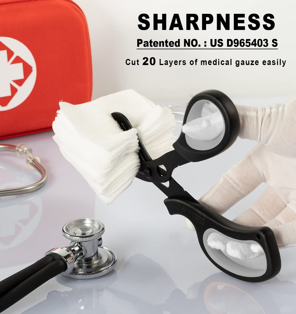MEUUT Trauma Shears 2-Pack Medical Scissors Ambidextrous for Nurses EMT