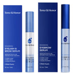 Natural Eyelash Serum with Eyebrow Serum Set - Boost Eyelash Growth Enhancer for Longer, Thicker, Fuller-Looking Lashes and Brows - Gentle & Effective Formular [3 mL + 5mL]