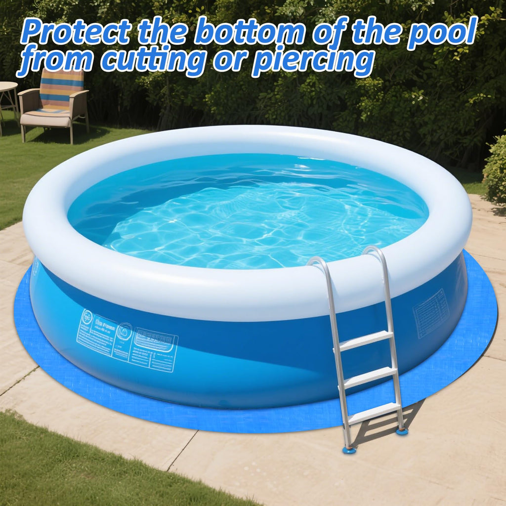 YEXEXINM 24Ft Round Pool Ground Cloths Swimming Pool Ground Cloth,Round Pool Liner Pad for Above Ground Swimming Pool,Heavy Duty Pool Ground Mat Protector to Prevent Puncture Pool Ground Tarp
