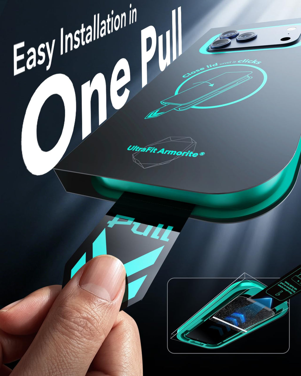 ESR 3 Pack for iPhone 17 Pro Max Screen Protector, Armorite
