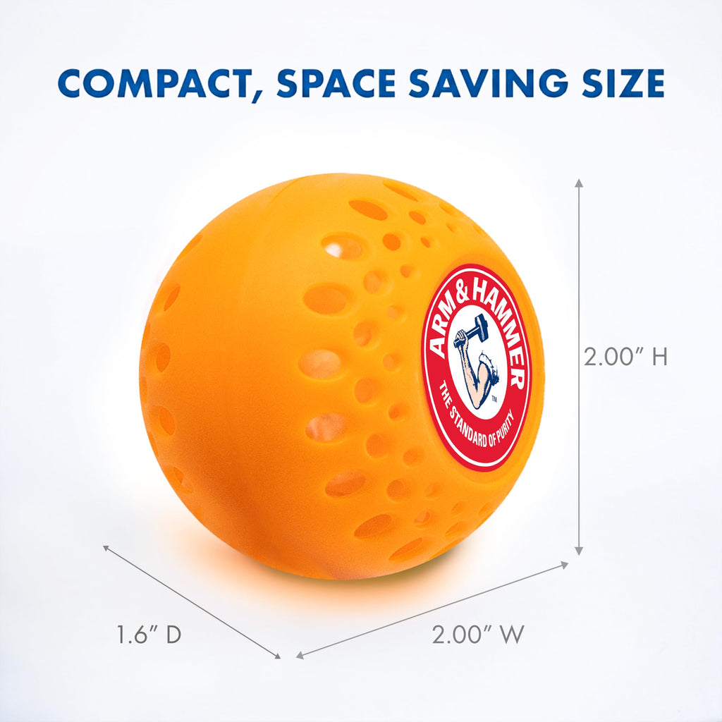 Arm & Hammer OdorBusterz® Odor Eliminator Balls, Clean Burst, 10 Count – Baking Soda Odor Control for Closets, Drawers, Hampers & Small Spaces