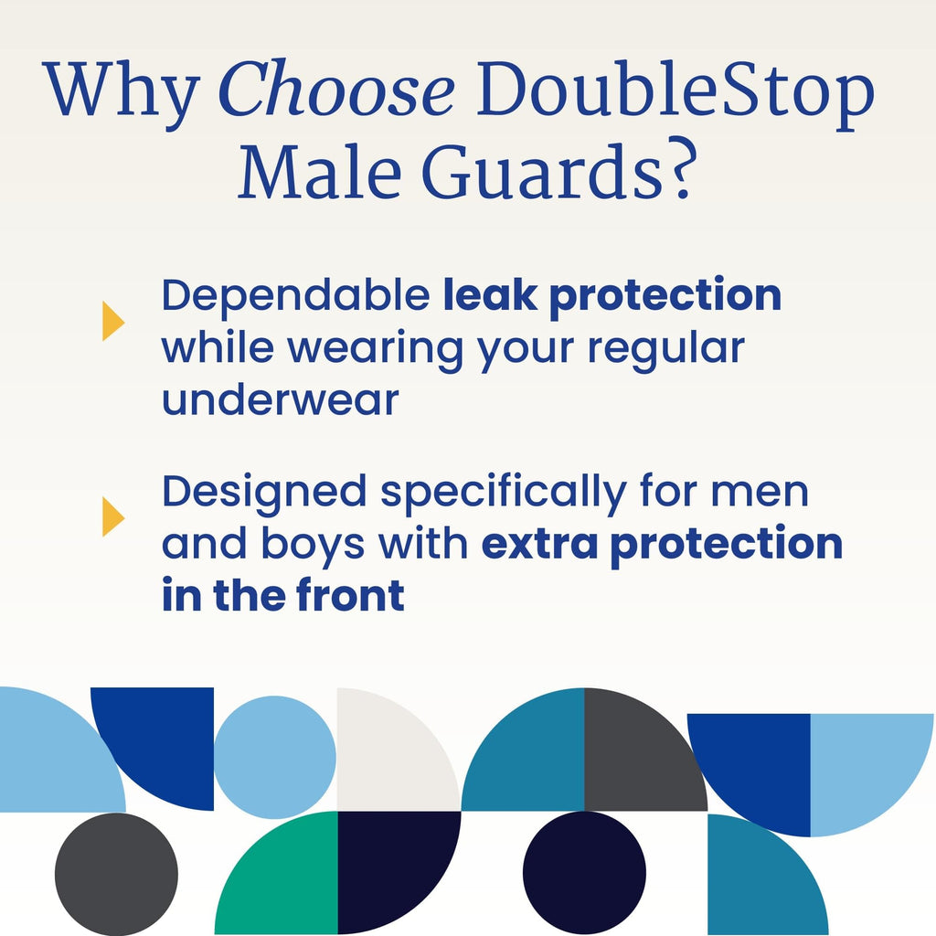 NorthShore DoubleStop XL Male Guards for Men, Case/72 (4/18s)