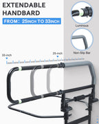 Sangohe Heavy Duty Bed Rails for Senior & Elderly and People Falling Out of Bed - Foldable Bed Assist Handle - 504E