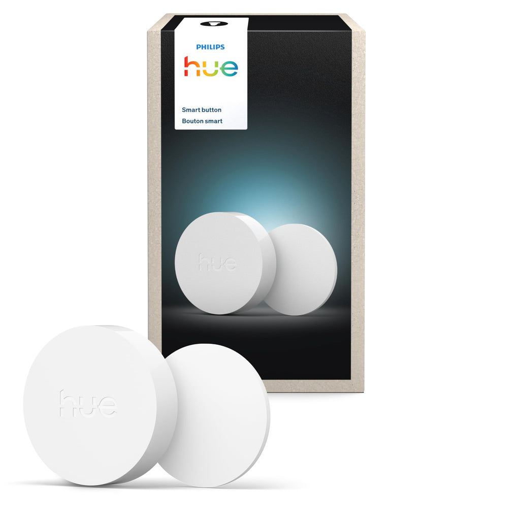 PHILIPS Hue Wireless Smart Light Switch Button, White, 1 Pack, Portable and Battery Powered, Smart Home Control, Requires Hue Bridge, Easy, No-Wire Installation