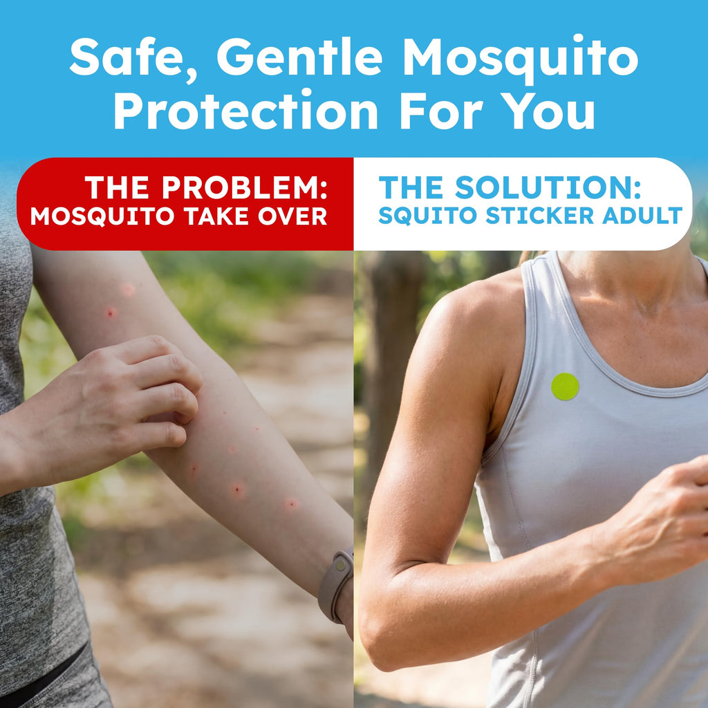 BugMD Squito Stickers Mosquito Repellent Patch Stickers for Adults (390 Patches), Safe & Effective Insect Repellent Patches for Toddlers, Kids, Camping, Beach & Outdoor Essentials