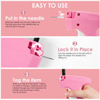 Stitch Gun for Clothes - Handheld Stitch Gun Quick Clothing Fixer - Tagging Gun - Includes 6 Needle, 1000 Black Fasteners & 1000 White Fasteners