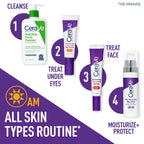 CeraVe Skin Renewing Vitamin C Eye Cream, Vitamin C, Hyaluronic Acid, Ceramides & Caffeine, Under Eye Cream For Dark Circles and Puffiness, Fragrance Free & Ophthalmologist Tested, 0.5 Fl. Oz
