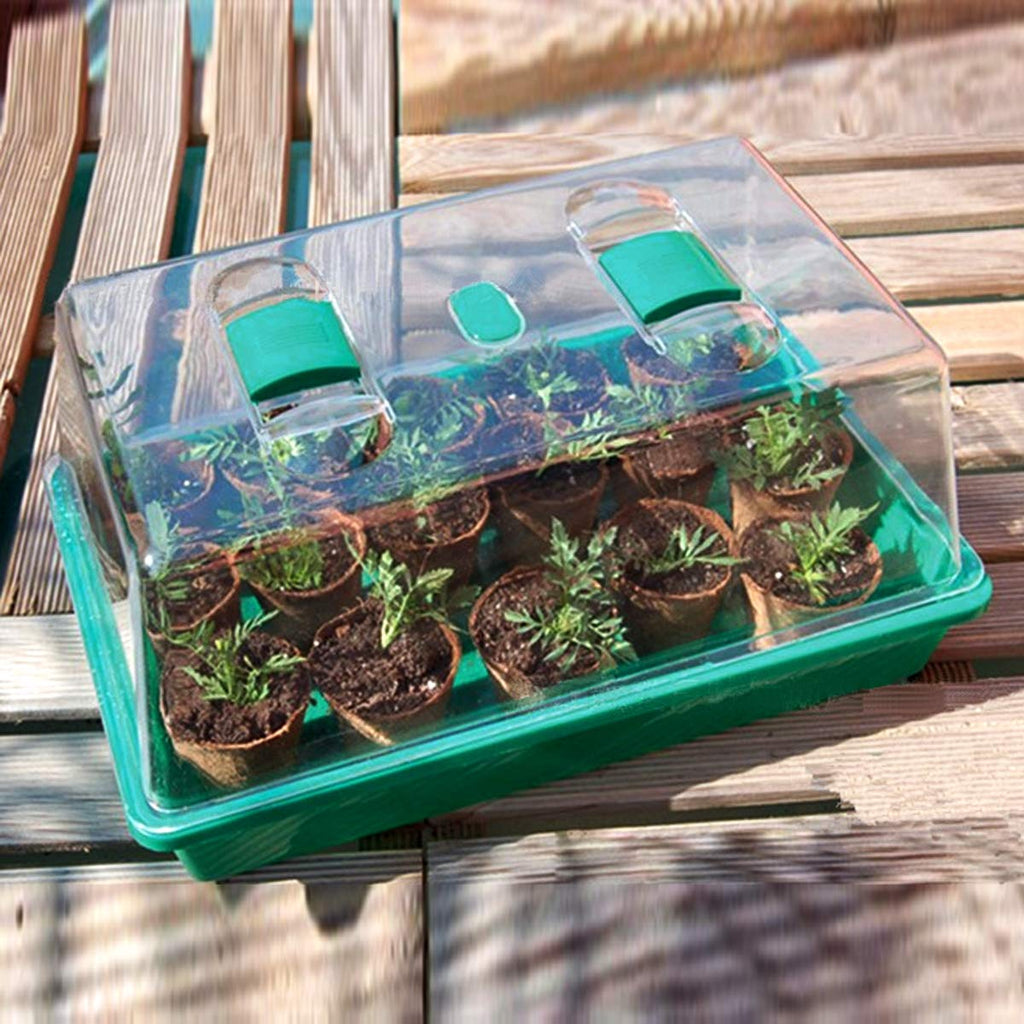 LeJoy Garden Reusable Propagator Tray Vented Dome for Seedlings & Clones