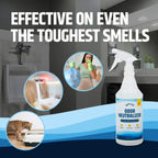 SOCAR CHEMICAL - Odor Neutralizer Eliminates odors for Home, Office, Gym, Car. Eliminates Unwanted Smells from Pets, Cooking, Sports Gear, Urine, Vomit & Unwanted, Strong Odor 32oz Liquid Spray