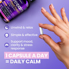 Cortisol Supplements for Women and Men - L-Theanine, Ashwagandha, GABA - High Cortisol Manager Reducer - Relaxation, Mood & Stress Support - Ginkgo Biloba, Bacopa Monnieri, 5-HTP - Made in USA