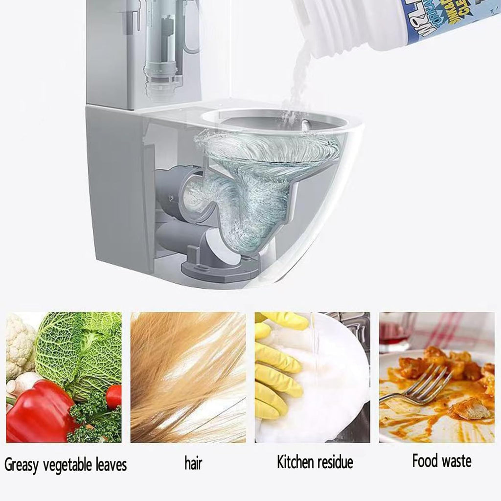 Hogitpe Wild Tornado Sink and Drain Cleaner, Fast Foaming Sink Cleaner for Kitchen Bathroom & Toilet Pipeline Quick Cleaning Tool (4PCS)