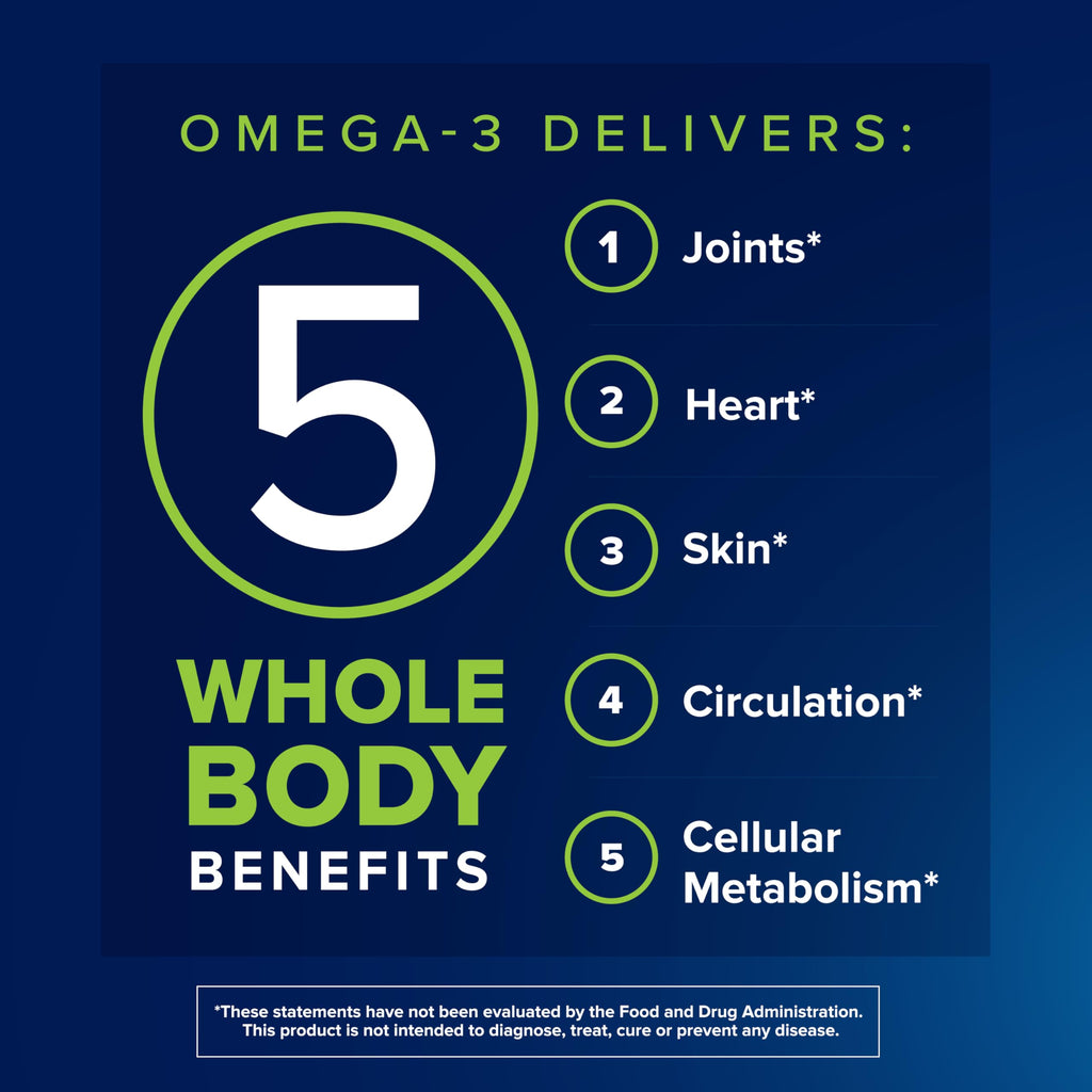Osteo Bi-Flex Advanced Omega-3 Joint Complex, Plant-Based Algae Oil, Joint Support Supplement, 80 Count Softgels