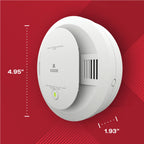 Kidde Smoke & Carbon Monoxide Detector, AA Battery Powered, Voice Alerts, LED Warning Light Indicators