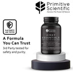 Primitive Scientific Whole Food Daily Essential Multivitamins for Adults and Seniors - 2X a Day - Vitamin A, C, D, E, B12 and Minerals - Natural and Holistic Support (60 Capsules)