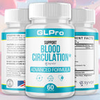 (3 Pack) GLPro Blood Capsules, Official GLPro Blood Health Support Pills with All Natural Ingredients, Advanced Formula Supplement with Maximum Strength Premium Vitamins for Women & Men (180 Capsules)