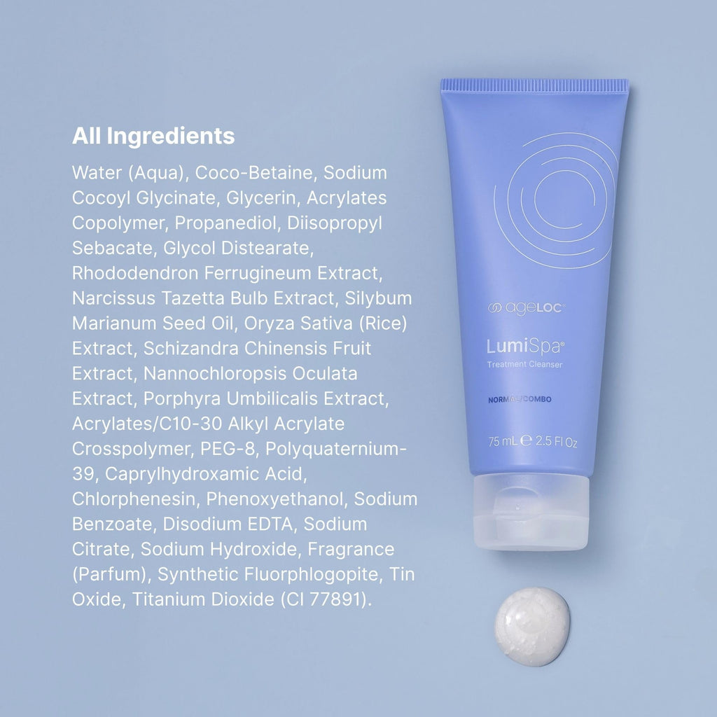 Nu Skin ageLOC LumiSpa Treatment Cleanser | Normal/Combo Skin | Promotes Smooth, Refreshed Skin | Enhanced LumiSpa Performance | Infused with ageLOC Technology | 2.5 fl oz