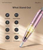 MelodySusie Clip-On SC300F Cordless Nail Drill 30,000 RPM for Beginners