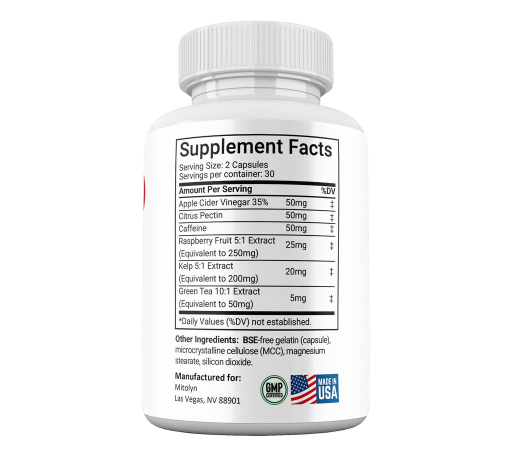 (2 Pack) Mitolyn Capsules, Advanced Formula Supplement, Mito Lyn Pills Maximum Strength All Natural Support 2 Month Supply