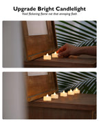 BEICHI 100Pack Flameless LED Tealight Candles, 200+ Hours, Warm White Light