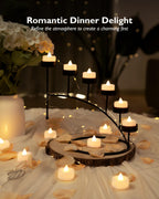 BEICHI 100Pack Flameless LED Tealight Candles, 200+ Hours, Warm White Light