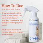 Pacagen Dog Allergen Neutralizing Spray for Humans - Perfect for Home Use, Immediate Results, Easy to Use, and Pet Friendly - A Few Sprays Away from A Clear Day
