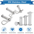 Eoppen 220Pcs Cotter Pins Assortment Kit 304 Stainless Steel 13 Sizes Cotter Pins & R Clips Cotter Pin Set for Hitch Pin Lock Systems