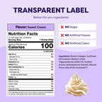 Javvy Protein Coffee Creamer, Sweet Cream, Non-Dairy