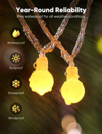 Minetom Globe String Lights, 33 Feet 100 Led Fairy Lights Plug in