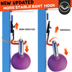 ULIBERMAGNET New Upgraded Heavy Duty Magnetic Garage Hooks,4 Pack Strong Large Magnet Hooks for Power Drill,Garden Tools,Hose,Pegboard,Garage, Workshop,Magnetic Storage Hook for Hanging(Orange)