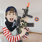 Realistic Toy Foam Blaster Gun - Electric Sniper Rifle with Scope 120 Soft Bullets 3 Magazines, Automatic Dart Gun for Boy Ages 8-12 Years Old, Indoor Outdoor Gifts for Adult Kid Christmas Birthday