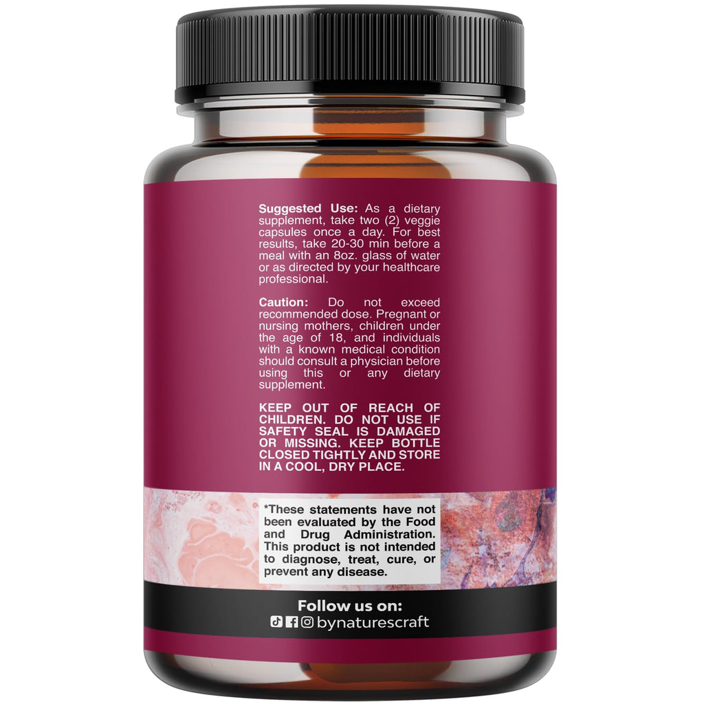 D Mannose with Cranberry Supplement - Potent D Mannose 1000mg Capsules for Kidney Defense Support & Cleanse and Urinary Tract Health for Women & Men - Bladder Health Supplement for Adults - 120 Count