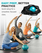 Trideer 9-Inch Pilates Ball, Small Exercise Ball for Yoga, Core Training, Physical Therapy, Balance, Stability and Stretching Pilates Equipment with Inflation Straw