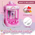 Marlrin Claw Machine for Kids, Mini Vending Machine Girls Unicorn Toys
