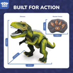 STEAM Life RC Walking T-Rex Dinosaur Toy, Lights and Roar, Kids 3-8