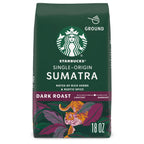Starbucks Ground Coffee Sumatra Dark Roast, 18 oz Bag
