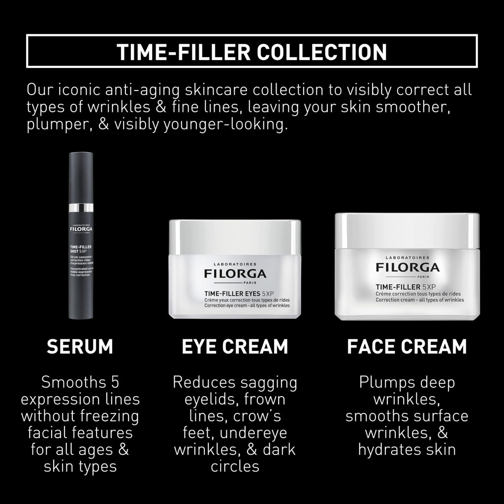 Filorga Time-Filler Eyes 5-XP Anti Aging & Wrinkle Reducing Eye Cream With Hyaluronic Acid and Orchid Stem Cells to Minimize Wrinkles & Dark Circles, Lift & Firm Eyelids & Enhance Lashes, 0.5 Fl Oz