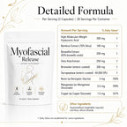 Myofascial Release Supplement for Fibromyalgia, Myofascial Release Capsules with Hyaluronic Acid, Silica, Serrapeptase, Boswellia, Bromelain, Gotu Kola | Restores Flexibility & Mobility, 60 Capsules