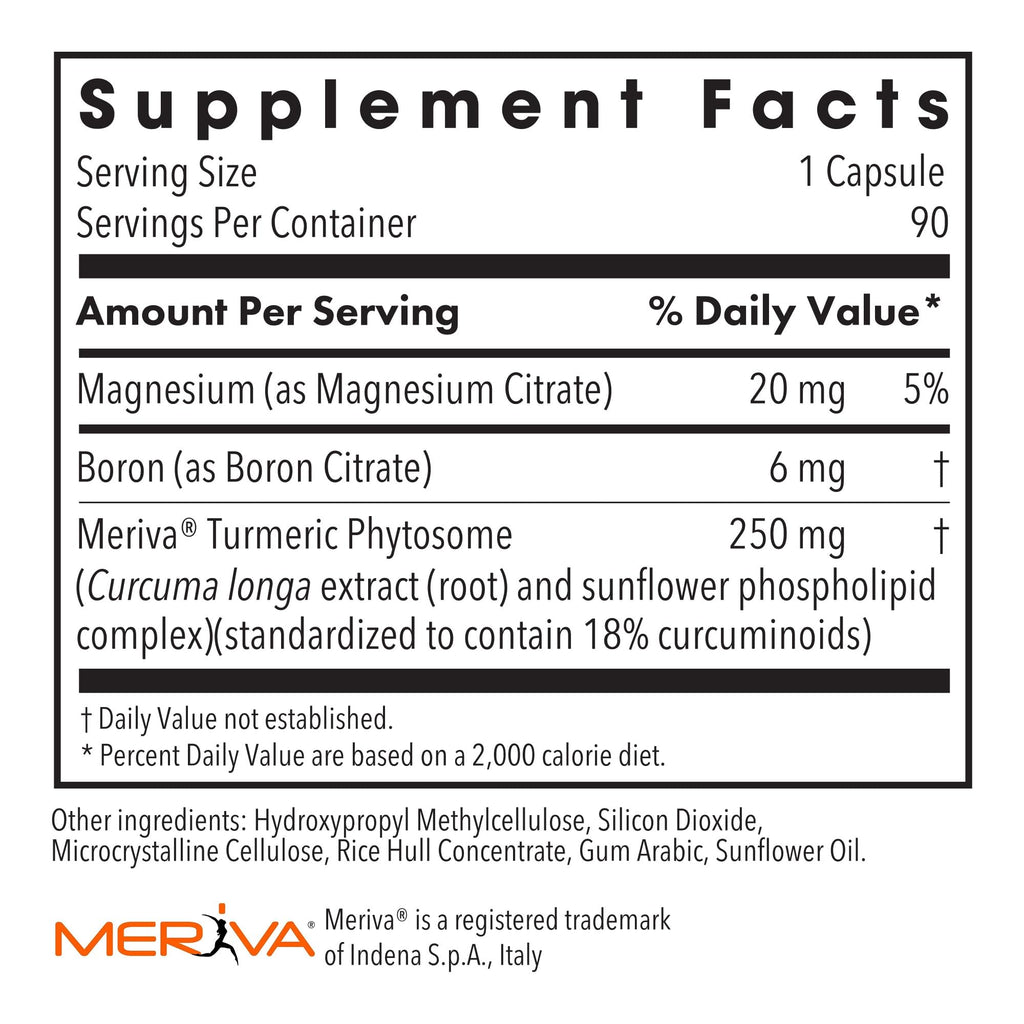 Allergy Research Group Boron Curcumin Complex - Boron Complex for Men & Women, Bone & Joint Support, 6mg Supplement, Vegetarian Capsules - 90 Count