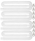 Pool Hoses for Above Ground Pools, 4 Pack 1.25 Inch Pool Filter Pump Hoses, Compatible with Pool Filter Pump 607, 637 With 8 Metal Clamps