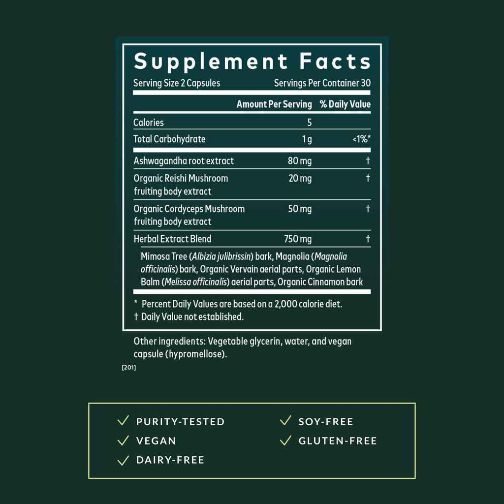 Gaia Herbs Adrenal Health Nightly Restore - Herbal Supplement with Ashwagandha, Magnolia Bark, Cordyceps, Lemon Balm & More* - 60 Vegan Liquid Phyto-Caps (30 Servings)