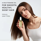 OUAI Hair Oil, Heat Protectant, Hair Frizz Control, Travel Size, 0.45 Fl Oz