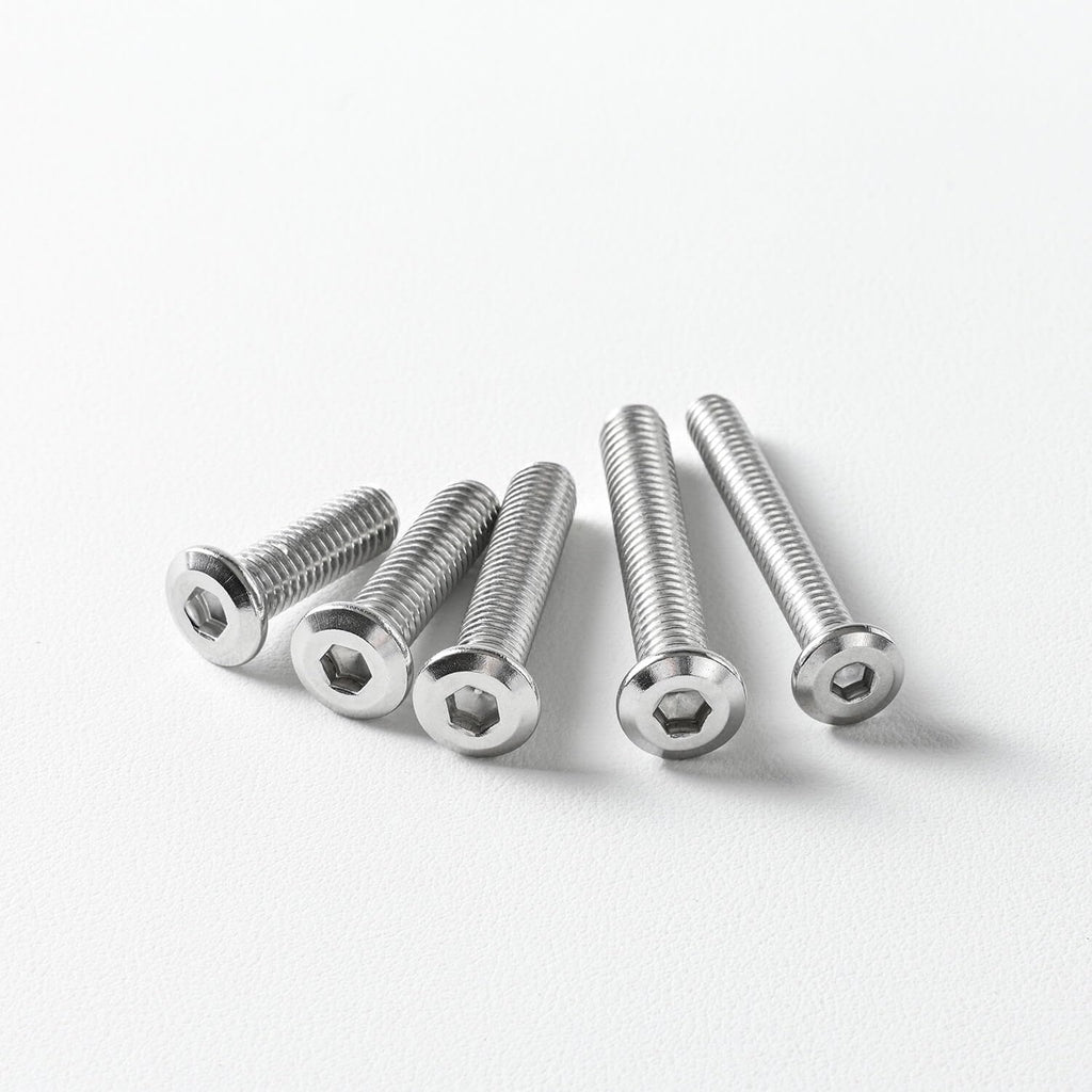 M8 x 90mm (10 Pack) Metric Flat Head Hex Socket Cap Screws Bolts, 304 Stainless Steel 18-8, Hex Drive, Bright Finish, Fully Machine Thread