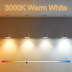 NOVELUX 7.3 Inch 3000K Warm White Edison Bulbs Equal 80 Watt, 800LM E26 Led Bulb 6W Dimmable, T10 T9 Long Tubular Clear Glass Light Bulbfor Vanity Pendant Chandeliers Wall Sconces - UL Cert 2Pack