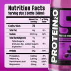 Protein2o 2-in-1 Clear Whey Protein & Electrolyte Beverage, 15g Protein, Gluten-Free, 16.9 fl oz Bottles (12 Count), Grape