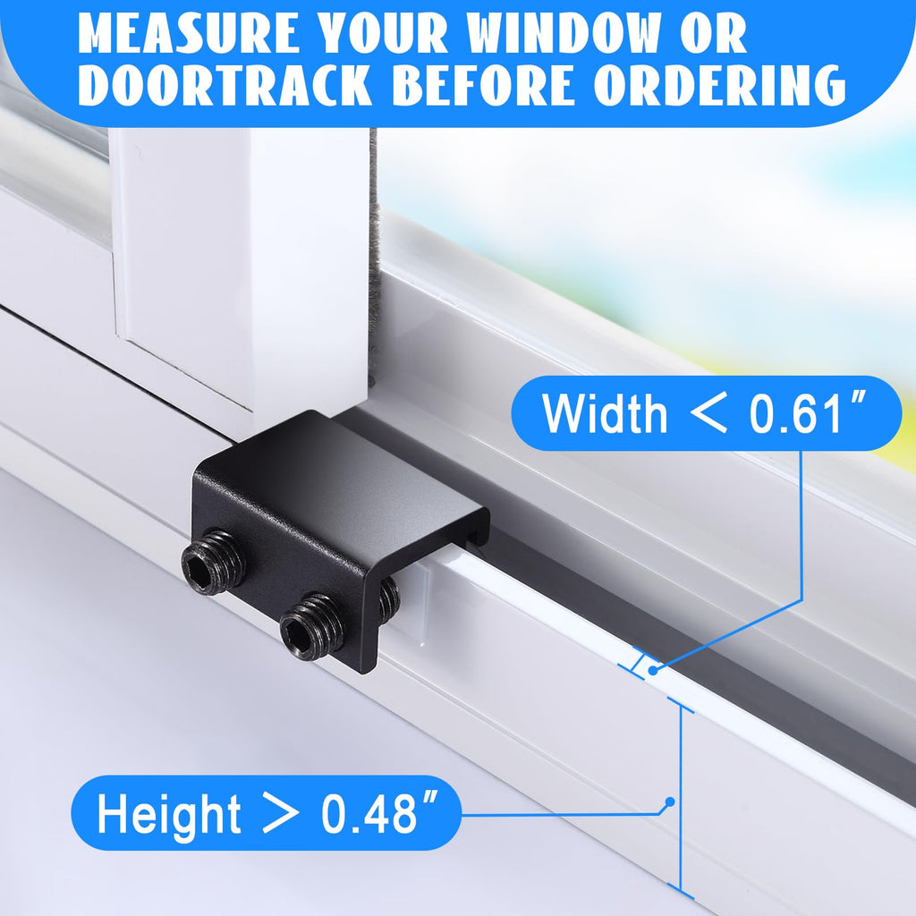 HYIEOU Sliding Window Locks (6 Sets), Secure Window Lock with Key, Window Locks for Up and Down Windows & Horizontal Sliding Windows, Adjustable Window Lock, Sturdy and Durable, Does Not Deform.