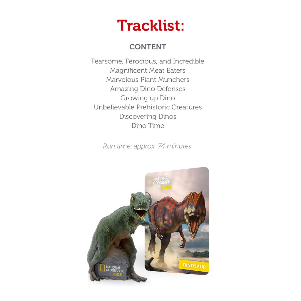 National Geographic Dinosaur Audio Play Character for Tonies